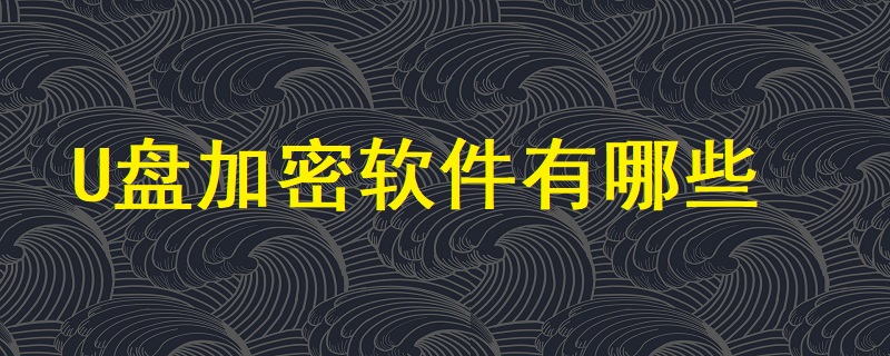 U盤加密軟件有哪些？