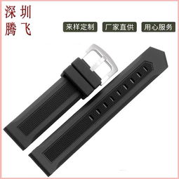 直供22mm商務款硅膠智能中高檔表帶 卡萊啦系列高清圖片與深圳市龍崗區騰飛硅橡膠制品廠